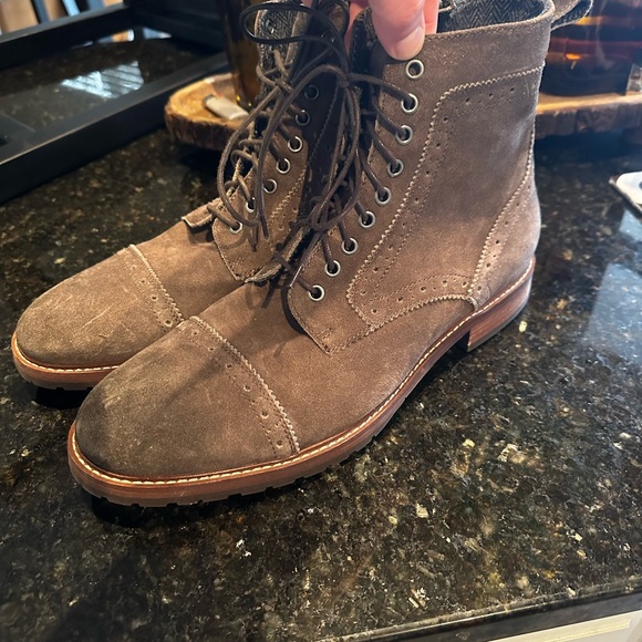 Aston Grey Men´s Brown Lace-Up Suede Boots
